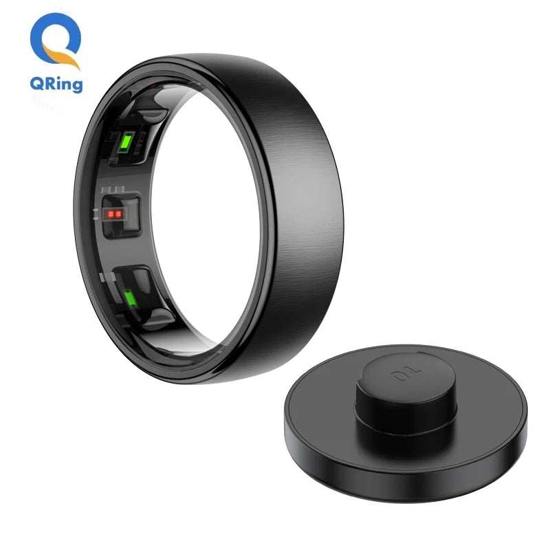 smart ring health tracker- Advanced Health & Sleep Monitor, Wireless Charging, 5ATM Waterproof, Multi-Sport Compatibility