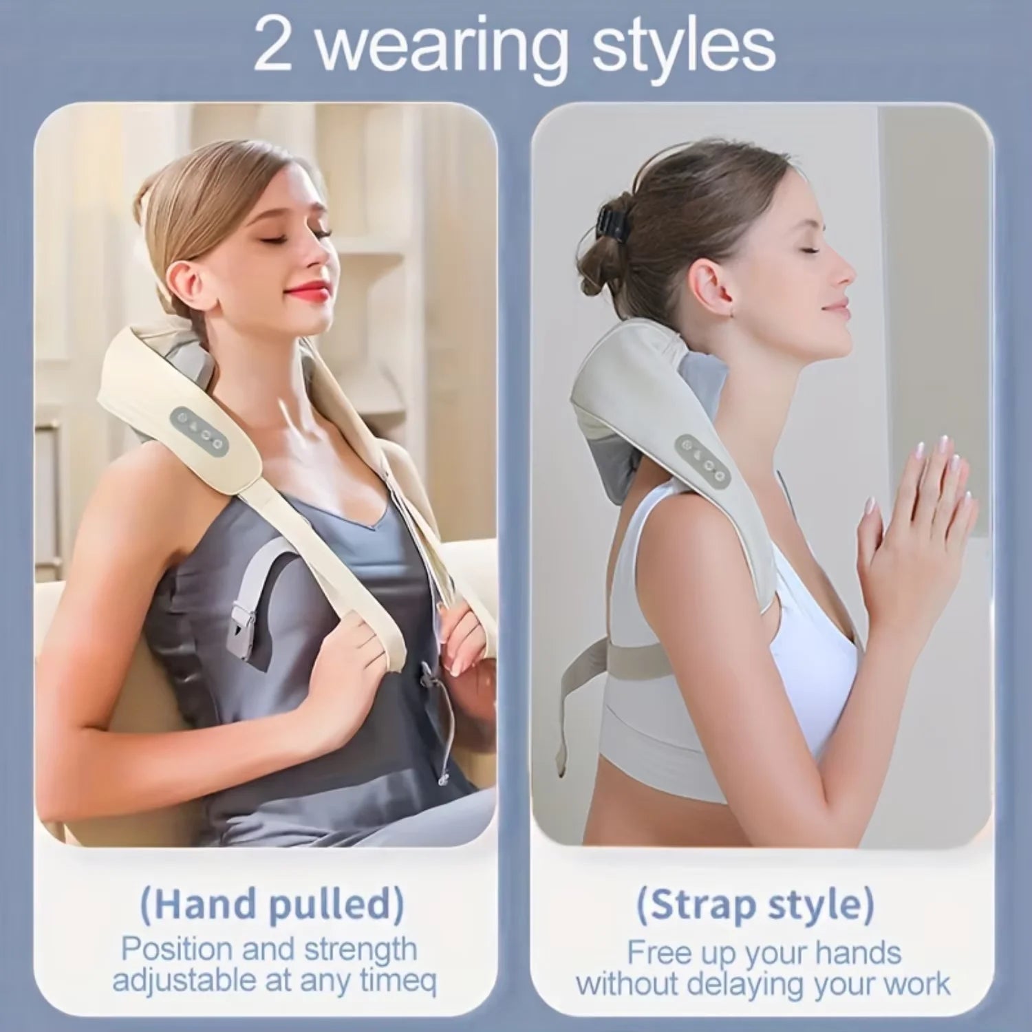 Winkals™-20W Wireless Deep Tissue Neck Massager - Ultimate Relief for Trapezius Muscle Tension