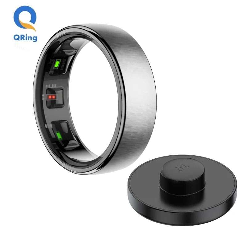 smart ring health tracker - Advanced Health & Sleep Monitor, Wireless Charging, 5ATM Waterproof, Multi-Sport Compatibility