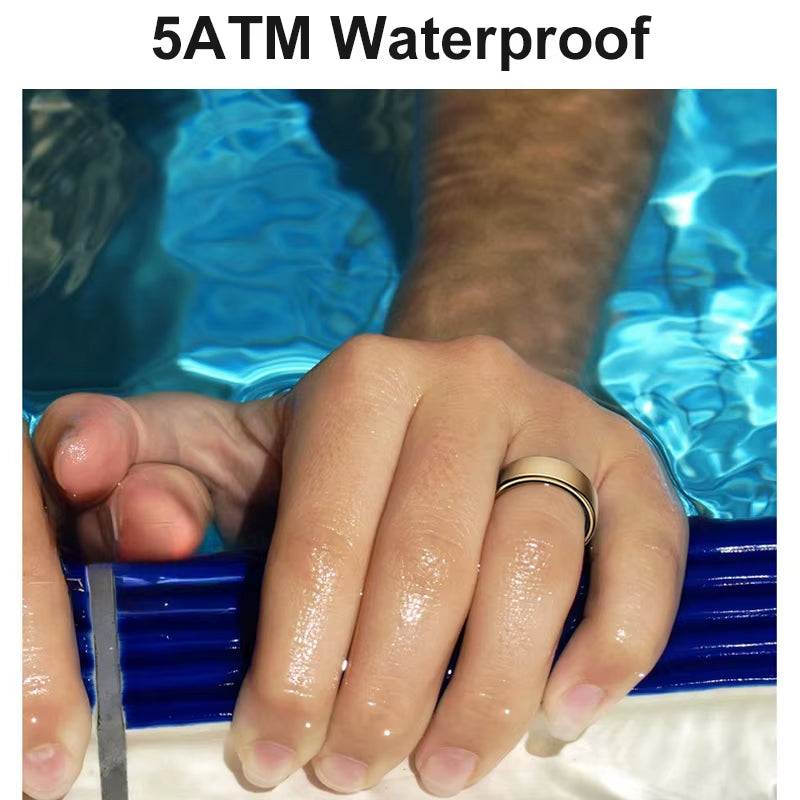smart ring health tracker - Advanced Health & Sleep Monitor, Wireless Charging, 5ATM Waterproof, Multi-Sport Compatibility