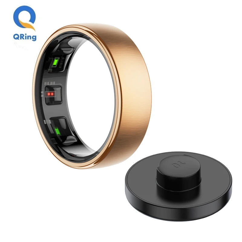 smart ring health tracker - Advanced Health & Sleep Monitor, Wireless Charging, 5ATM Waterproof, Multi-Sport Compatibility